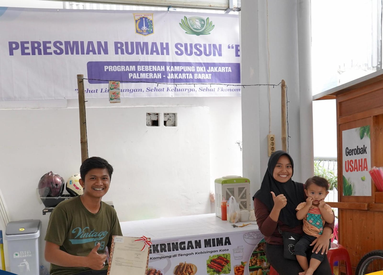 Warga Palmerah Jakarta Barat Menikmati Kehidupan Lebih Sehat karena adanya Konsolidasi tanah vertikal